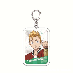 Porte-clés en acrylique Anime Tokyo Avengers Sano Manjiro <span class=keywords><strong>Hanagaki</strong></span> Arts Martiaux Pendentif Créatif Campus Bijoux Vente en Gros - Product Image 3