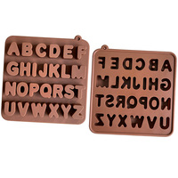Usine fournir directement des moules à chocolat en silicone pour gâteau Alphabet lettres majuscules au meilleur prix outils de gâteau