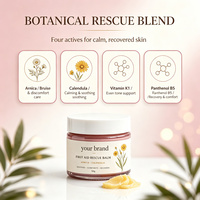 Baume Réparateur Apaisant et Éclaircissant au Collagène, Arnica et Calendula pour le Visage, Marque Blanche – Crème Visage Coréenne pour Soins de la Peau