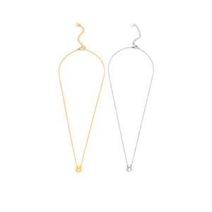 Collar de Acero Inoxidable con Colgante de Letra H de 1 cm, Etiqueta Colgante de una Sola Cara, Cadena de Joyería Fina, Accesorio para el Cuello - Product Image 2