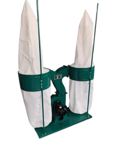 Extracteur de poussière industriel pour le travail du bois |   Collecteur de poussière de bois portable à double sac, garantie 1,5 an pour les ateliers d'usine - Product Image 1
