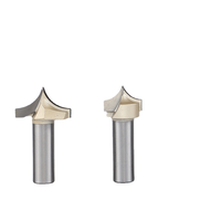 Tidyway OEM Fraise à rainurer Ovolo à pointe acérée, revêtement Tia, personnalisable, en carbure 55HRC, queue de 8mm/10mm/12mm/12.7mm, pour CNC