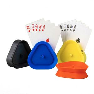 Four-Color <b>Plastic</b> Poker Card Holder Handheld Advertising Poker Lazy <b>Egg</b> Storage Portable - Product Image 4
