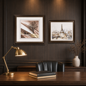 Stampa su Tela Personalizzata di Lusso con Texture Artistica, Paesaggio Naturale con Cervi, Stampa UV, Cornice Dorata con Perline, Decorazione <span class=keywords><strong>per</strong></span> <span class=keywords><strong>Camera</strong></span> <span class=keywords><strong>da</strong></span> <span class=keywords><strong>Letto</strong></span> e Ingresso - Product Image 2