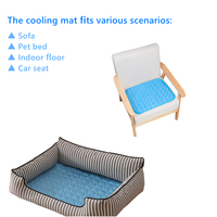 Tapis rafraîchissant pour chien, coussin rafraîchissant pour chiens et chats, couverture respirante, tapis de glace pour chat, lavable, pour canapé d'été, lit pour chien, tapis pour animaux de compagnie