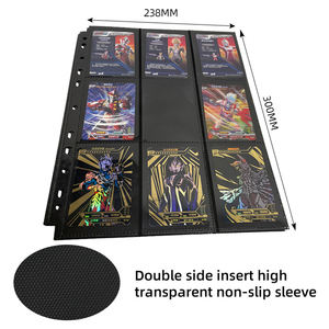 Torson Langlebiger PU-Leder Reißverschluss-Kartenhalter mit 9 Taschen für 450+ Karten Sammelkarten-Aufbewahrungsordner für MTG TCG eBay-Karten - Product Image 3