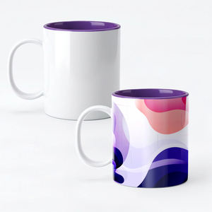 Taza de Plástico para Sublimación de 11 oz con Interior de Color, 8 Colores, Suministro al por Mayor, Taza de Café Personalizada para Regalos Empresariales - Product Image 5
