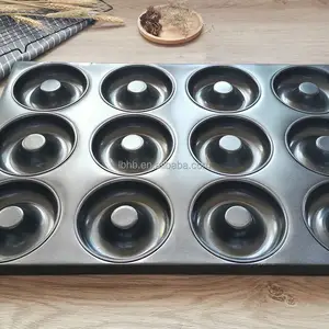 Bandeja antiadherente para rosquillas de alta calidad para horno, bandeja para hornear rosquillas de tamaño personalizado