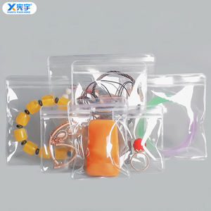 Bolsa de Plástico Transparente con Cierre Autoadhesivo y Logotipo Personalizado para Joyería, Bolsa de Almacenamiento Impermeable para Juguetes de Peluche, Artesanías, Correas de Reloj - Product Image 2