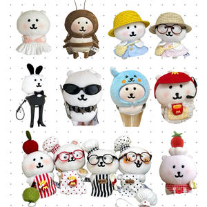 Ours autoironique amusant de 13/10 cm, vêtements et accessoires d'été pour poupée en peluche, pour la décoration - Product Image 2