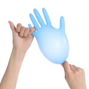 12-Inch OEM Logo Custom Pure Nitrile Gloves for Auto Repair Food Service Mechanics 8 Mil Diamond Texture Grip Pure Nitrile Truck - Product Image 1