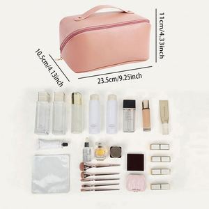 Sy852 Logo Pu - Neceser de Viaje Impermeable Negro, Juego de Bolsas de Almacenamiento de Cosméticos de Lujo para Mujer - Product Image 6