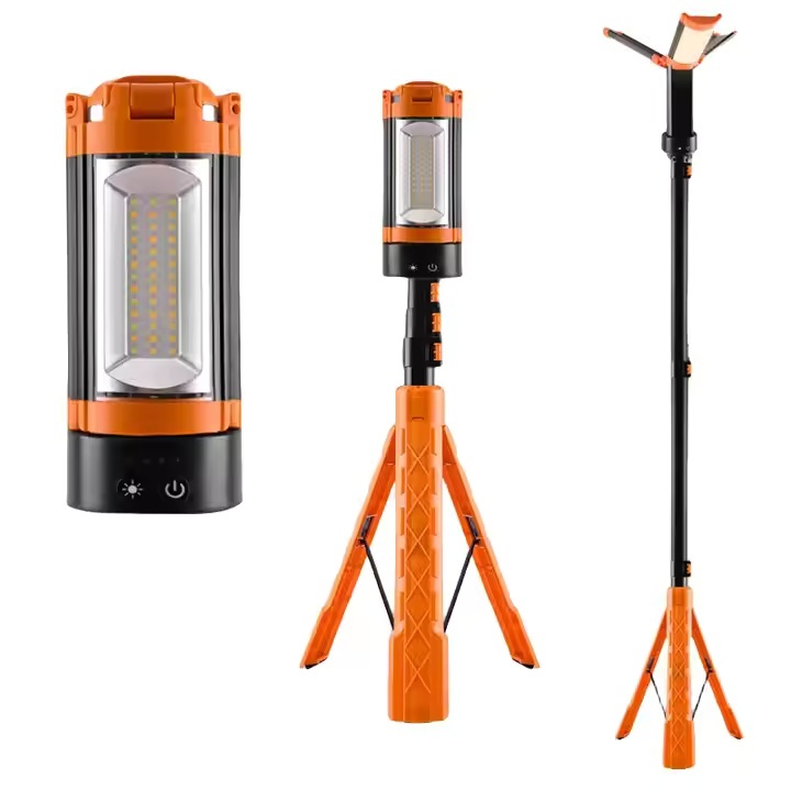 2500lm Aluminium Alloy ABS Outdoor Camping Light Convenient Buckle Dimmable Rechargeable Cordless Tripod Emergency Work Light