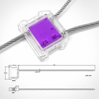 Scellés de sécurité anti-effraction AH-CS010 pour camions et remorques, scellés mécaniques en fil de fer de 5,0 mm