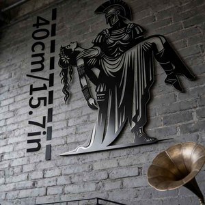 Decoración de Pared de Metal con Diseño de Espartanos y Diosas de la Antigua Grecia - Arte Histórico Heroico para Decoración de Interiores de Hogar, Sala de Estar u Oficina - Product Image 4