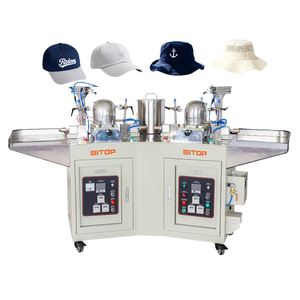 Máquina de planchar gorras de doble cabezal BT-02P, prensa automática para planchar y dar forma a gorras de béisbol - Product Image 1