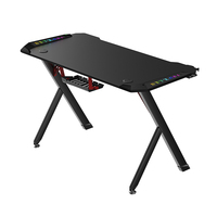 Meubles de maison très demandés, bureau de jeu pour ordinateur avec éclairage LED RGB, bureau de jeu pour ordinateur de haute qualité, table de jeu pour gamer