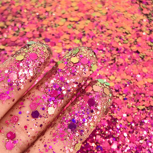 Poudre de paillettes épaisses aux couleurs personnalisées BABYSBREATH, écologique, non toxique, imperméable, réutilisable, fournitures de fête d'usine, cartes de vœux - Product Image 3