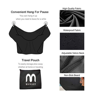 Vente en gros LOGO personnalisé prix usine coupe bavoir pour hommes rasage toilettage soin cheveux propres adulte <span class=keywords><strong>barbe</strong></span> tablier mâle - Product Image 4