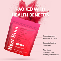Poudre de Racine de Betterave 210g – Mélange Superalimentaire Champignons Ashwagandha Maca Ginkgo Oxyde Nitrique – Complément Énergie et Endurance – Marque Blanche