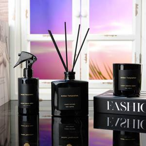 Ensemble cadeau d'aromathérapie à 3 pièces très vendu, bougie parfumée, diffuseur de roseaux, vaporisateur d'ambiance, parfum frais longue durée, huile de verre - Product Image 2