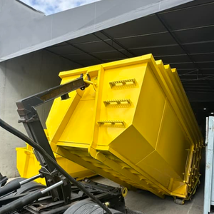 Atık kurtarma için açık havada istiflenebilir küvet tarzı kanca asansör Bin asansör çöp - Product Image 6