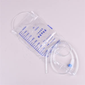 Sacca per Raccolta Urina Monouso in PVC Sistema di Drenaggio Sacca Urinaria Sterile per <span class=keywords><strong>Kit</strong></span> Cateterizzazione Uretrale 1000ml Veterinario - Product Image 2