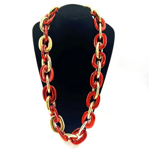 Compre Accesorios para Disfraces <span class=keywords><strong>de</strong></span> Carnaval <span class=keywords><strong>de</strong></span> Mardi Gras, Collar <span class=keywords><strong>de</strong></span> <span class=keywords><strong>Cadena</strong></span> Jumbo, Collares Metálicos Gruesos para el Mes del Orgullo, para Hombres y Mujeres - Product Image 6