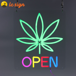 Waterproof Advertising Hanging Neon <strong>Sign</strong> Custom Made Led Neon <strong>Open</strong> <strong>Sign</strong> with clear Acrylic Back Panel Neon <strong>Sign</strong> - Product Image 5