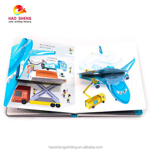 Livre de visionnement éducatif en forme de bande dessinée pour bébés, couverture rigide, rabats à soulever, papier couché, pelliculage - Product Image 3