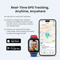 Reloj Inteligente LAGENIO AI 4G para Niños con Tarjeta SIM, WIFI, GPS, LBS, Pantalla de 1.78'', Videollamada, Android 8.1, 1+8G, FCC
