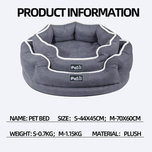 Venta al por mayor logotipo personalizado producto para mascotas espuma viscoelástica desmontable gato perro cama de lujo - Product Image 4