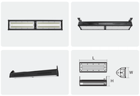 Lámpara LED Lineal de Alta Potencia para Gimnasio, 36000 Lúmenes, 5000k, Cuerpo de Aluminio, IP65, 50w, 100w, 150w, para Fábrica