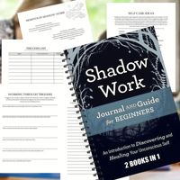 Carnet de notes spirale exclusif transfrontalier pour le travail sur l'ombre et la guérison du subconscient – Cadeau