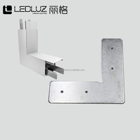 Profil LED en aluminium ALP5075-R de 2 pouces avec couvercle PC Diffuesd pour montage en pendentif ou en surface