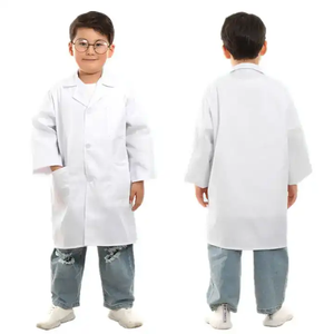 Blouses de <span class=keywords><strong>laboratoire</strong></span> pour enfants, blanches, personnalisées avec logo, pour jeux de <span class=keywords><strong>rôle</strong></span> de scientifique, uniforme d'hôpital, dentiste, médecin - Product Image 4
