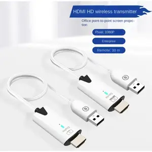 30M Wireless HDMI Video Transmitter And Receiver Extender Display USB Adapter Dongle For TV Stick Monitor Projector Switch PC