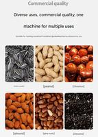 Machine industrielle à gaz pour torréfier les noix, les amandes, le cacao et les châtaignes, modèle rotatif à tambour, en promotion