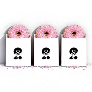 Brown Eco-Friendly <b>Greaseproof</b> Food Grade <b>Paper</b> Bag with Custom Logo and Offset Printing - Product Image 1