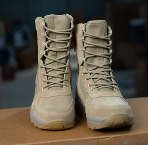 Botas de entrenamiento para hombre DFB0424 Stock 4 estaciones, anti-puñaladas, de cuero vacuno y gamuza. - Product Image 6