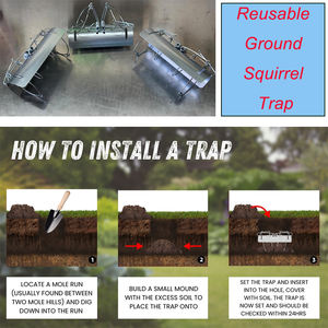Piège à taupes de style seau personnalisé avec plusieurs dispositifs répulsifs pour taupes - Outil de capture de taupes, <span class=keywords><strong>kit</strong></span> de lutte contre les rongeurs divers - Product Image 4