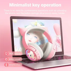 <span class=keywords><strong>Onikuma</strong></span> หูฟัง B5บลูทูธไร้สายสำหรับเล่นเกม, หูฟังแบบครอบหูตัดเสียงรบกวนสำหรับ5.3หูฟังสำหรับเล่นเกม RGB หูฟังสำหรับเล่นเกม - Product Image 4