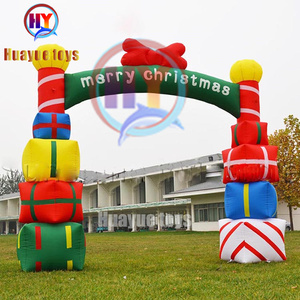 Décoration <span class=keywords><strong>de</strong></span> Noël gonflable en PVC pour publicité extérieure, Père Noël, cadeau, <span class=keywords><strong>arche</strong></span> d'entrée pour fête, pompe à air électrique <span class=keywords><strong>de</strong></span> 2 m, 2 ans - Product Image 2