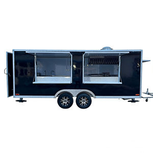 Chariot de restauration multifonctionnel à 4 roues en acier inoxydable pour l'exportation, avec hotte aspirante, congélateur et climatiseur - Garantie 2 ans - Product Image 2