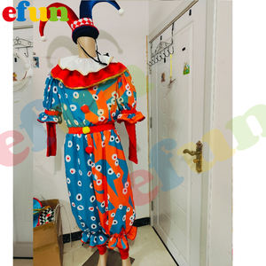 Efun MOQ 1 pieza divertido caminar al por mayor fiesta Joker traje <span class=keywords><strong>gordo</strong></span> circo <span class=keywords><strong>payaso</strong></span> Cosplay <span class=keywords><strong>payaso</strong></span> mascota <span class=keywords><strong>disfraz</strong></span> para la venta - Product Image 4