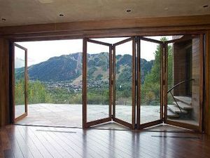 Công nghiệp gác xép accordion cử<span class=keywords><strong>a</strong></span> thép đen khung kính cường lực cho phòng ngủ bên ngoài căn hộ siêu thị chuyển đổi kho - Product Image 6