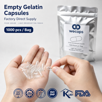 Capsules pharmaceutiques vides de haute qualité Wecaps, capsules de gélatine 0 00