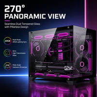Casing Komputer Gaming PC Custom OEM AntarcChill, Casing & Tower Komputer, Kaca Temper, Micro ATX, Kabinet Desktop PC