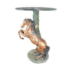 Mesa de café de té de elefante de poliresina para decoración del hogar - Product Image 4