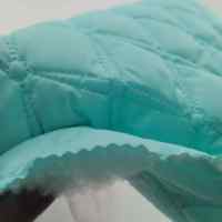 Tissu imperméable matelassé en diamant 100 % polyester pongé 120 g de couleur bleue MQ pour la doublure de manteau et veste d'hiver pour femme